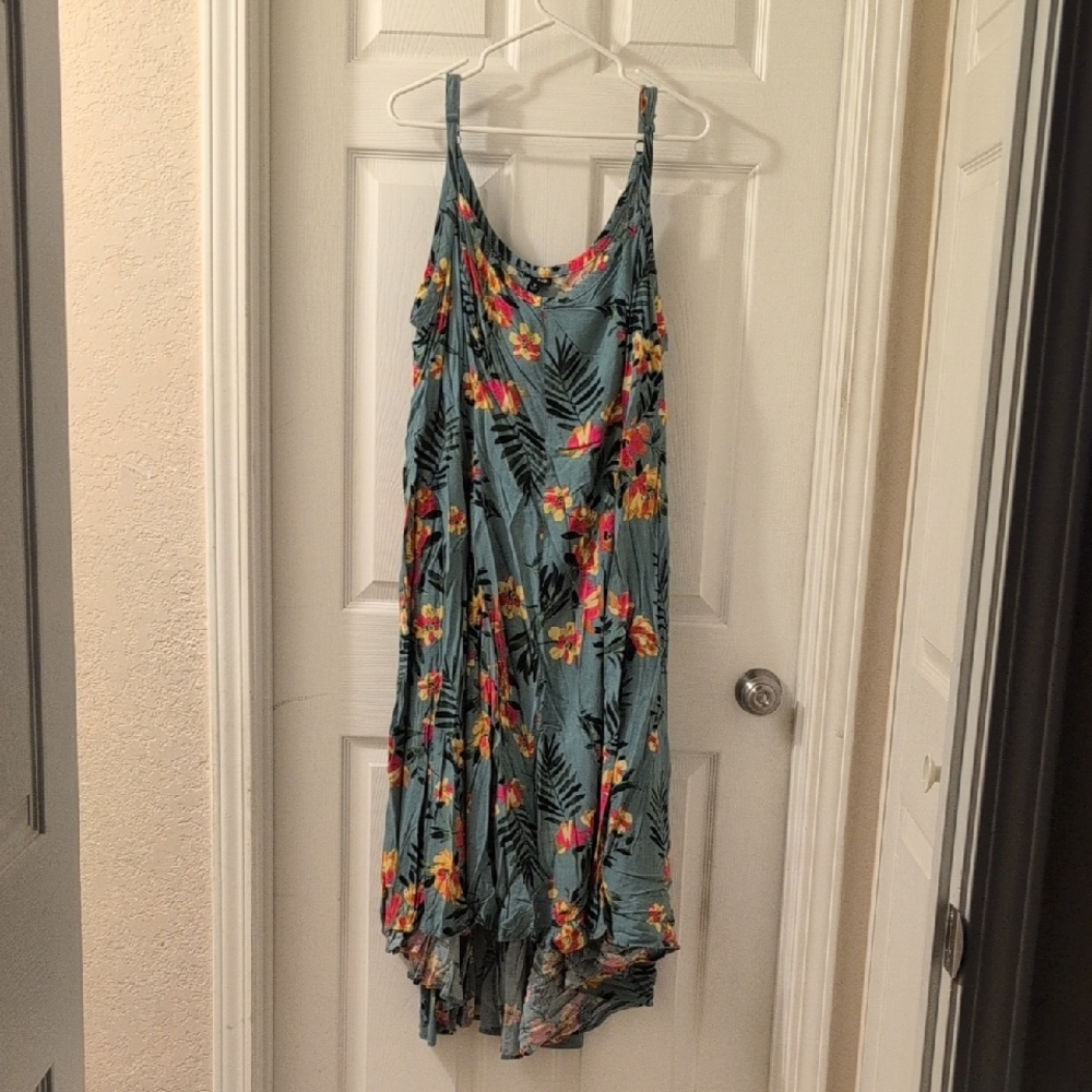 Torrid Hawaiian Summer Dress With Adjustable Straps
